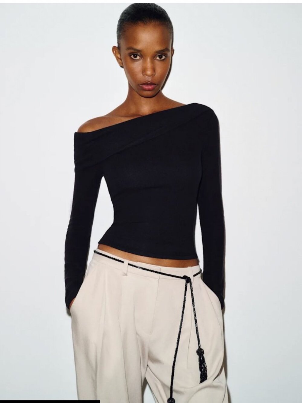 Reformation Elio Knit Top in Black Size S